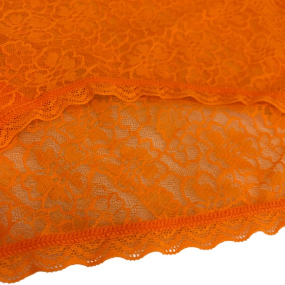 SOLD - Splendies Orange CLEMENTINA LACE BIKINI High Leg Brief Panties 4X New - Picture 6 of 11